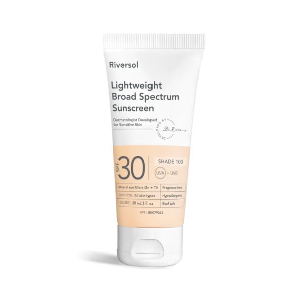 Riversol SPF30 Lightweight Broad Spectrum Sunscreen - Shade 100